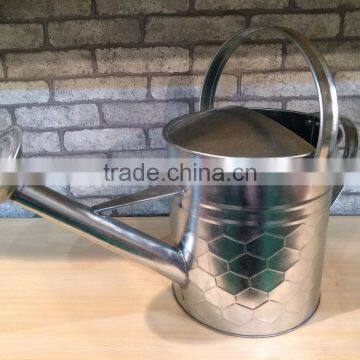 10L Large Capacity Garden Galvanized Steel Watering Can