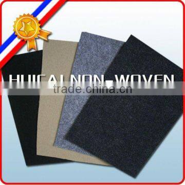 automobile carpet in 100% polyester needle punched nonwoven