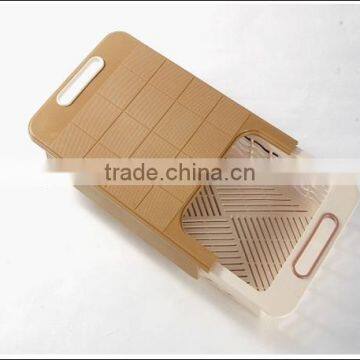 Plastic Drawer Foldable Cutting Board/cutting Board With Tray/cutting Board With Strainer
