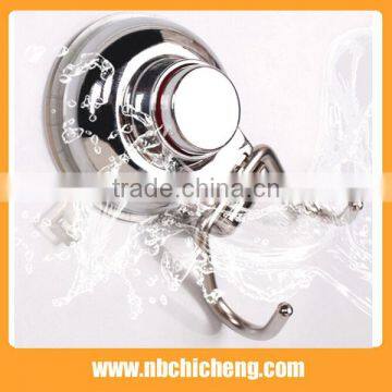 High Quality Wall Mounted Double Hook Sliver Bath Hooks photo-2