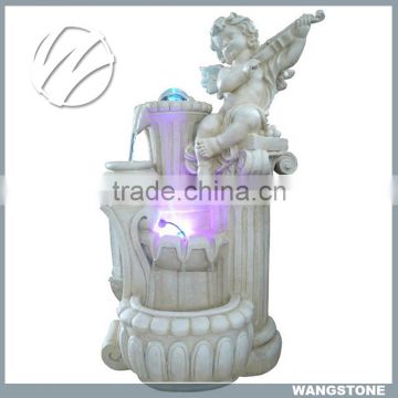 Indoor Lovely Marble Stone Angel Water Fountain