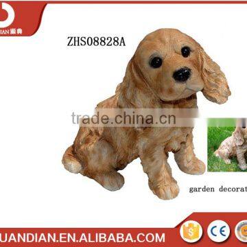 Good material Polyresin dog garden status yard outdoor decoration