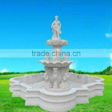 Marble Soldier Statue Fountain MAF263