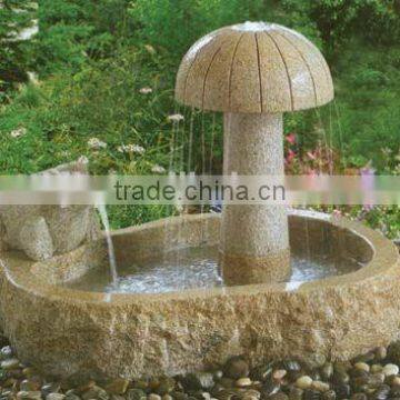 mini mushroom shape fountain water feature landscape a garden