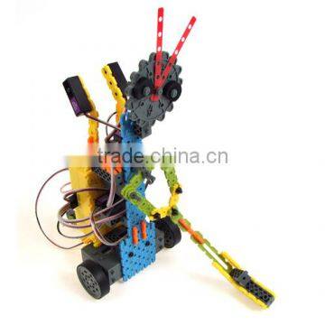 ABS material Sicence Class Related Self Assemble Toys Programmable Educational Robot Kit EQ Robot EQ3(Advanced Course)