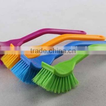 Plastic long handle pan brush with square head,cleaning brush, dish brush-3129