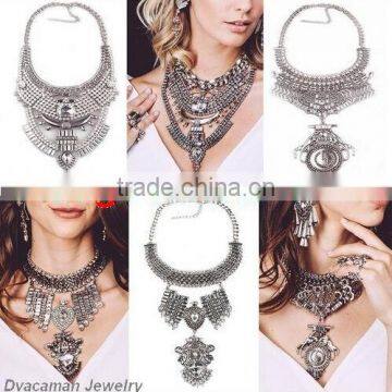 Professional Statement Jewelry Manufacture Real Crystal Bridal Earring and Necklace Wedding Jewelry Set photo-4
