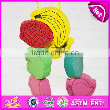 2015 Wholesale Novelty Kids Wooden Threading Toy,Creative Children Wooden Toy Threading,Wooden Threading Educational Toy W11E040 photo-3