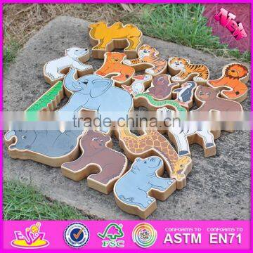 custom educational wooden animal toys for kids W13A111-S