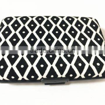 Flocking Leather & Aluminium Business Credit Card Holder RFID Wallets photo-2