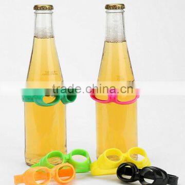 Set of 6 Beer Bottle Bands Drinks Markers