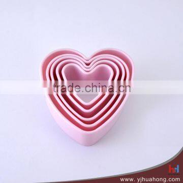 Food grade plastic heart shaped cookie cutter (HCM-P03)