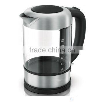 cordless led electric glass kettle 1.7L