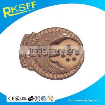 Promotion Mental Die Casting Purple- Bronze Plating Big Badge With High Quality photo-6