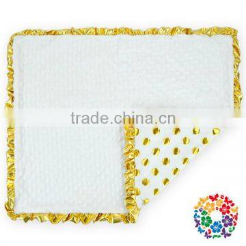 New Products!!!Made in China soft feel cheap baby white blanket,size approx 65 * 75cm