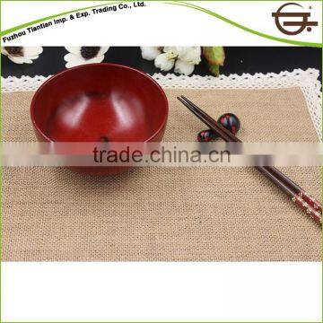 customize cheap burnish finish wood soup bowl for sale
