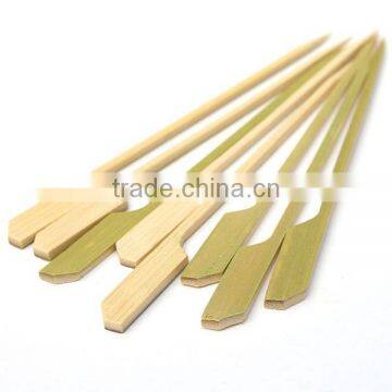 Wholesale Decorative Fancy Color Flat Barbeque Bamboo Chicken Skewer