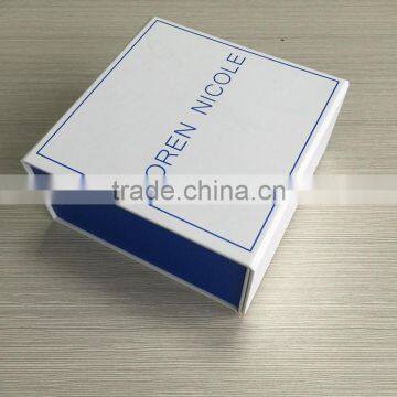 Saving shipping cost white collapsable paperboard box glossy lamination
