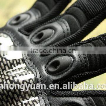 Black Carbon Fiber Antislip Abrasion Proof Military Tactical Combat Gloves photo-5