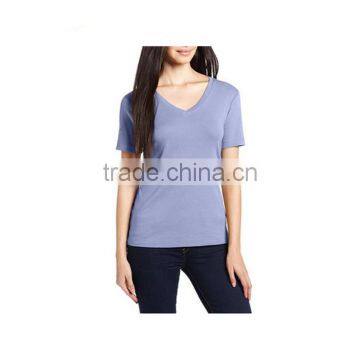 Custom Women T-shirt White Plain Cotton Tshirt photo-5