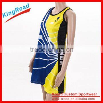 Popular Womens Lycra Netball Dress Popular Netball Bodysuits Team Custom Netball Jersey photo-5
