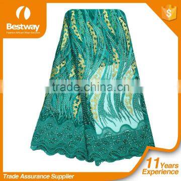 Bestway 2016 Fashion Wholesale Price Frence Lace Fabric With Stones FL1159-3