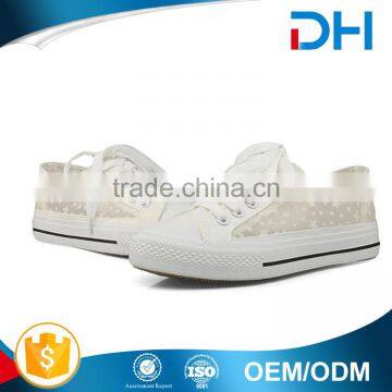 Ladies net hollow breathable canvas shoes wholesale