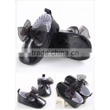 Wholesale Price Lovly Bow Tie Wedding Princess Girls Baby Shoes for 1years Old photo-2