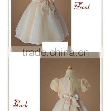 Best Selling Fashion Baby Girl Short Sleeve Summer Princess Party Dress Lace Dress Bid Bow-knot Low Price Kids Clothes photo-5