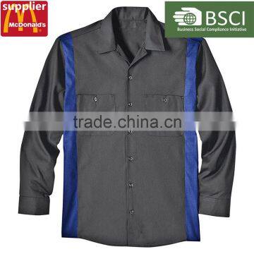Anti-Static Work Uniforms Straff Quick Dry Cotton Engineering Uniform Workwear With Long Sleeve photo-2