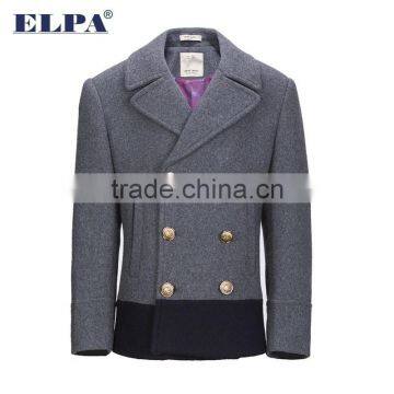 ELPA 2015 Style Double Breasted Wool Material Overcoat Short Style Warm Boy Gray Kids Winter Dress Wool Coat photo-6