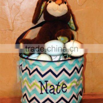 New Personalized Stripe Monogrammed Easter Bucket photo-2