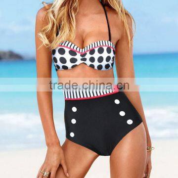 Wholesale Summer Women Sexy Black Halter Wimwear photo-6