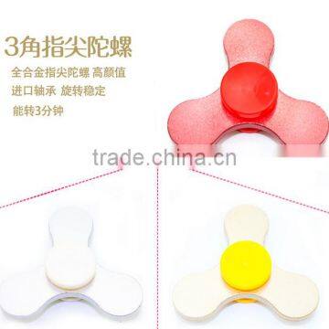 2017 Hot New Product Triangle Plastic Fidget Toy Skate Bearings Finger Fidget Spinner For Kids For People photo-3