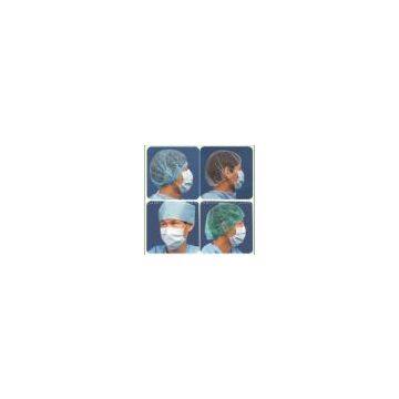 Disposable Medical non woven astronaut cap green