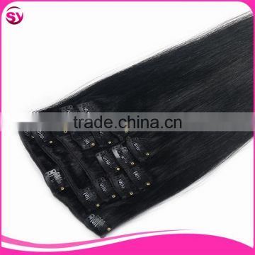 Top Quality Easy Clips Hair Extensions 100% Brazilian Remy Hair Extension Clip In