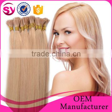 100% human hair extension keratin i tip curly hair extensions