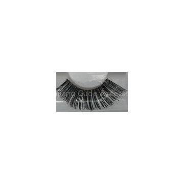 Black with silver Natural False Eyelashes , Longer Eyelashes