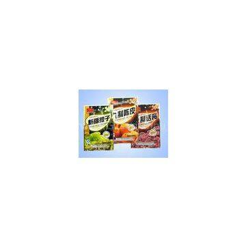 Promotional Plastic Food / Snack Packaging Bags with Three Side Seal