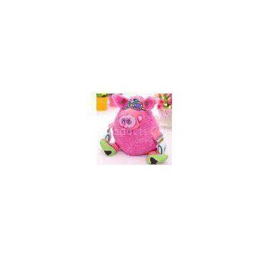 12 inch stuffed plush Pet Dog Toys pink pig shaped eco-friendly