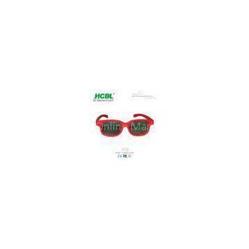 Red polarized 3D glasses for Master image / depthQ / Volfoni / X-mirrow / Passive 3D TVs