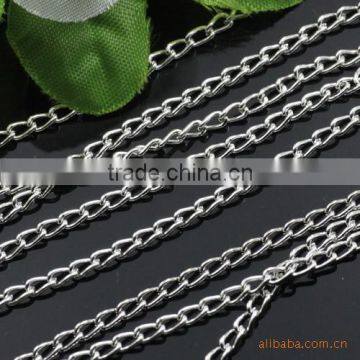 3*5mm Silver Tone Extender Chain Tail Chain For Jewelry Diy