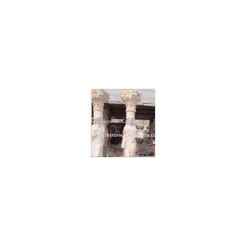 Marblegranite Sandstone Pillar- Garden Supplies