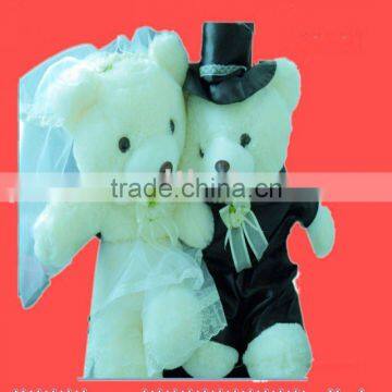 Wedding ceremony gifts plush bear couples for wedding