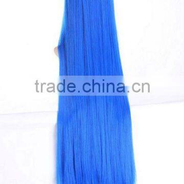 Chinese Wig Factory and Artificial Wig Suppliers in Yiwu Market,Wigs Wholesale and Distribution,Blue Straight Long Wig for Party