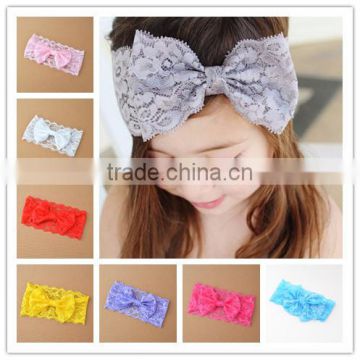 Baby Hair Accessories Headbands With Bow For Girls Lace Headband Hot Sale