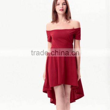 Alibaba supplier off sholder bodycon dresses tall tube women fashion dress