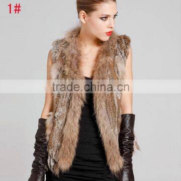 SJ005-01 Factory Direct Selling Genuine Black Raw Fur Skin For Vest And Coat