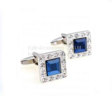 Fashion Brass Cufflink Crystal Cufflink