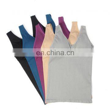 Top Sale Dry Fit 90% Nylon 10% Elastane Sport Camisole Women Plain Tank Top Women photo-4